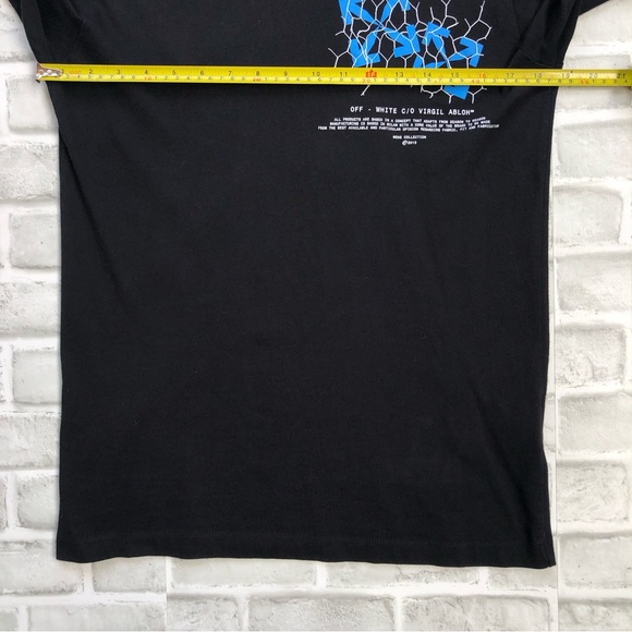 Off-White Black Long Sleeve Fence Arrow T-Shirt Men’s Size Small 100% Authentic - Picture 7 of 10